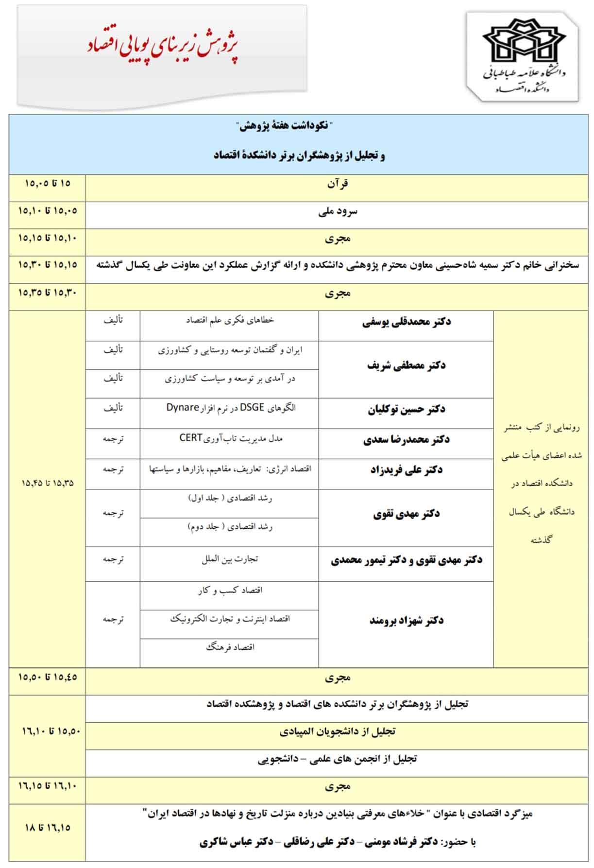 " نکو داشت هفته پژوهش " 