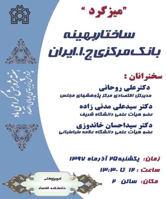 میزدگرد ساختار بهینه بانک مرکزی ج.ا . ایران