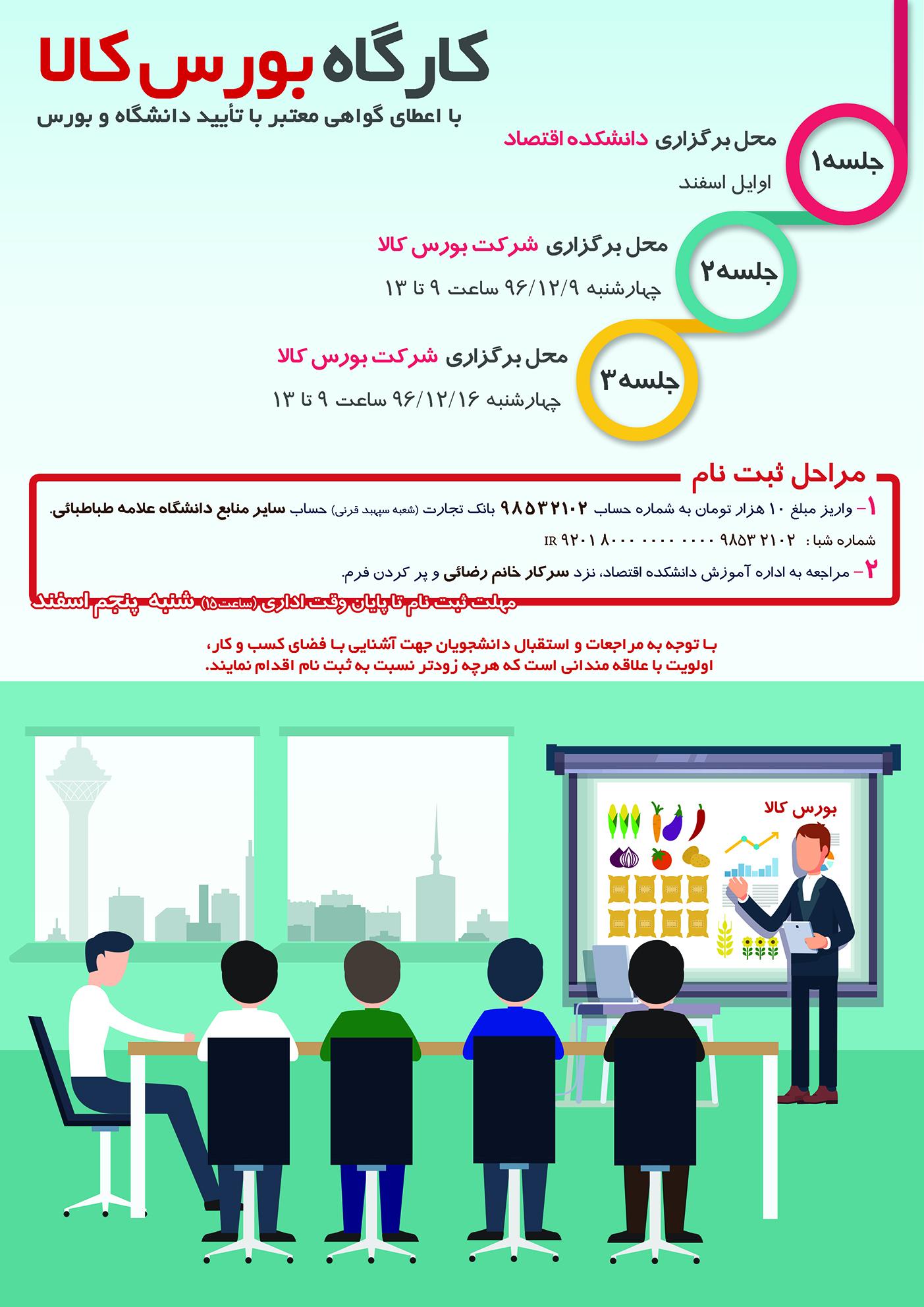 اطلاعیه کارگاه بورس